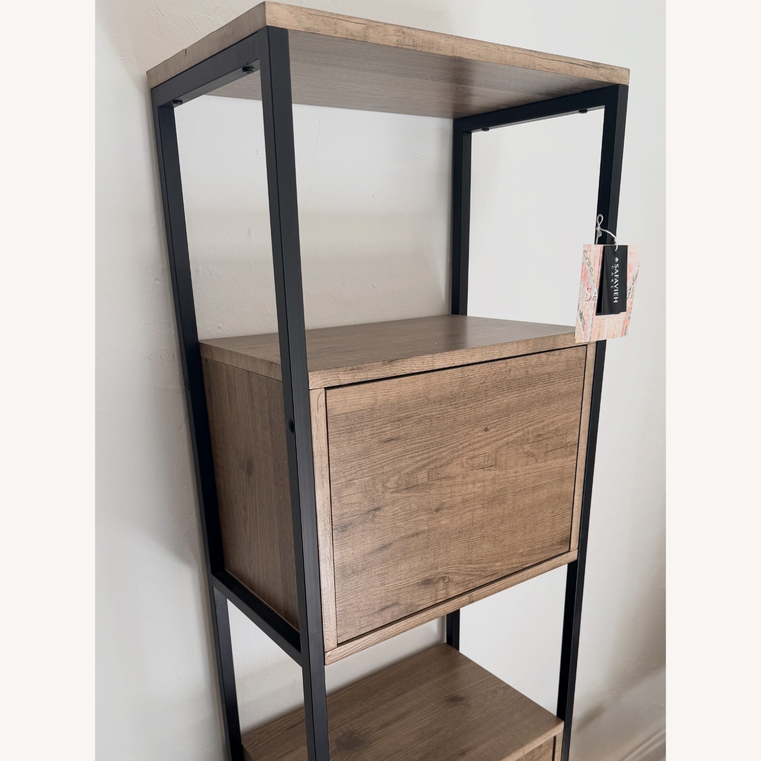 Safavieh Gabrielle Oak Etagere Bookcase - image-3