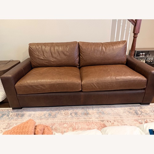 Used Restoration Hardware Maxwell Dark Brown 2 Seater Sofa for sale on AptDeco