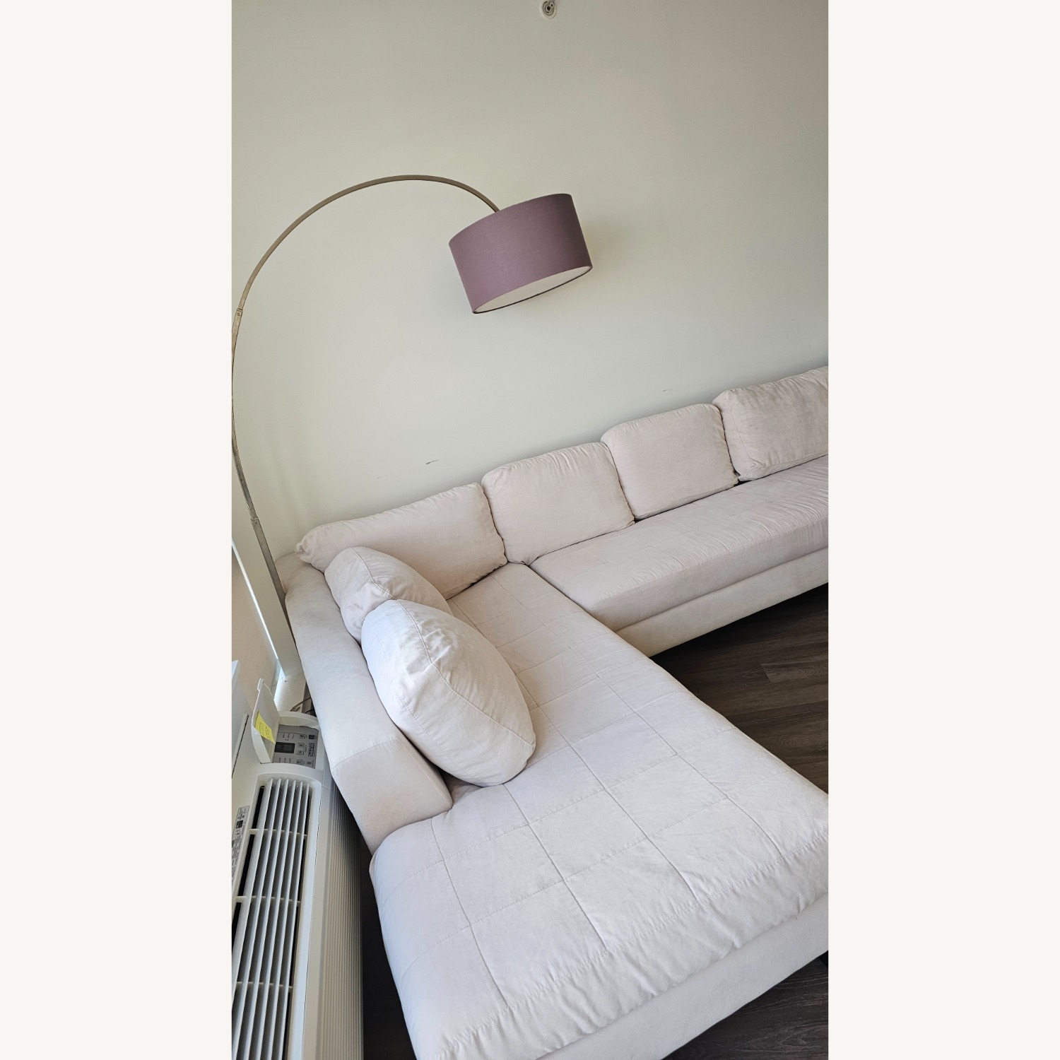 Bloomingdales' Off White Fabric 2 Piece Sectional - image-2