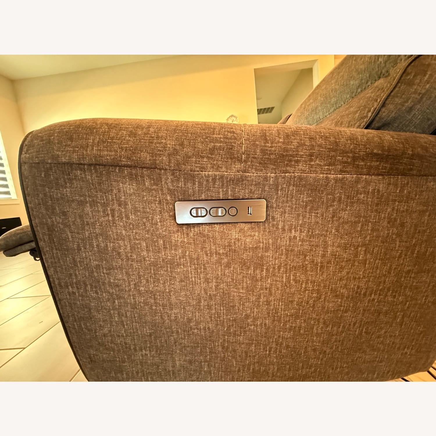 Rooms To Go Bradshaw Dark Gray Fabric 3+ Piece Sectional - image-5