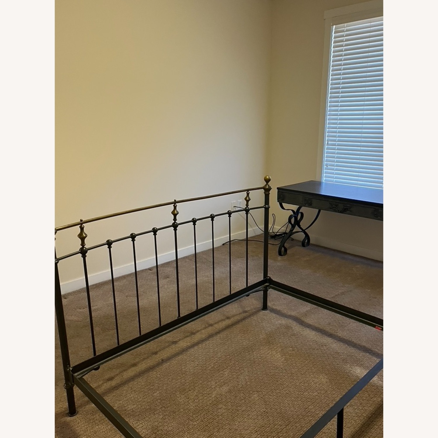 Charles P. Rogers Black Iron Queen Bed - image-2