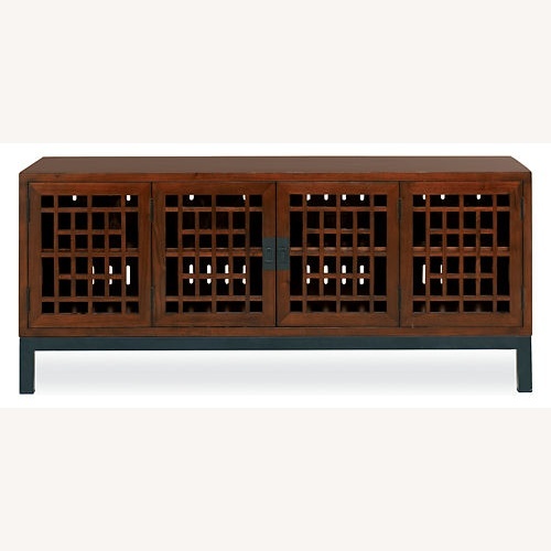 Used Room & Board Dark Brown Wood Media Storage for sale on AptDeco