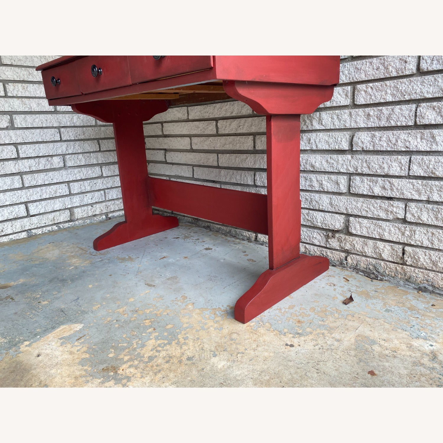Roasted Red Wood Desk - image-4