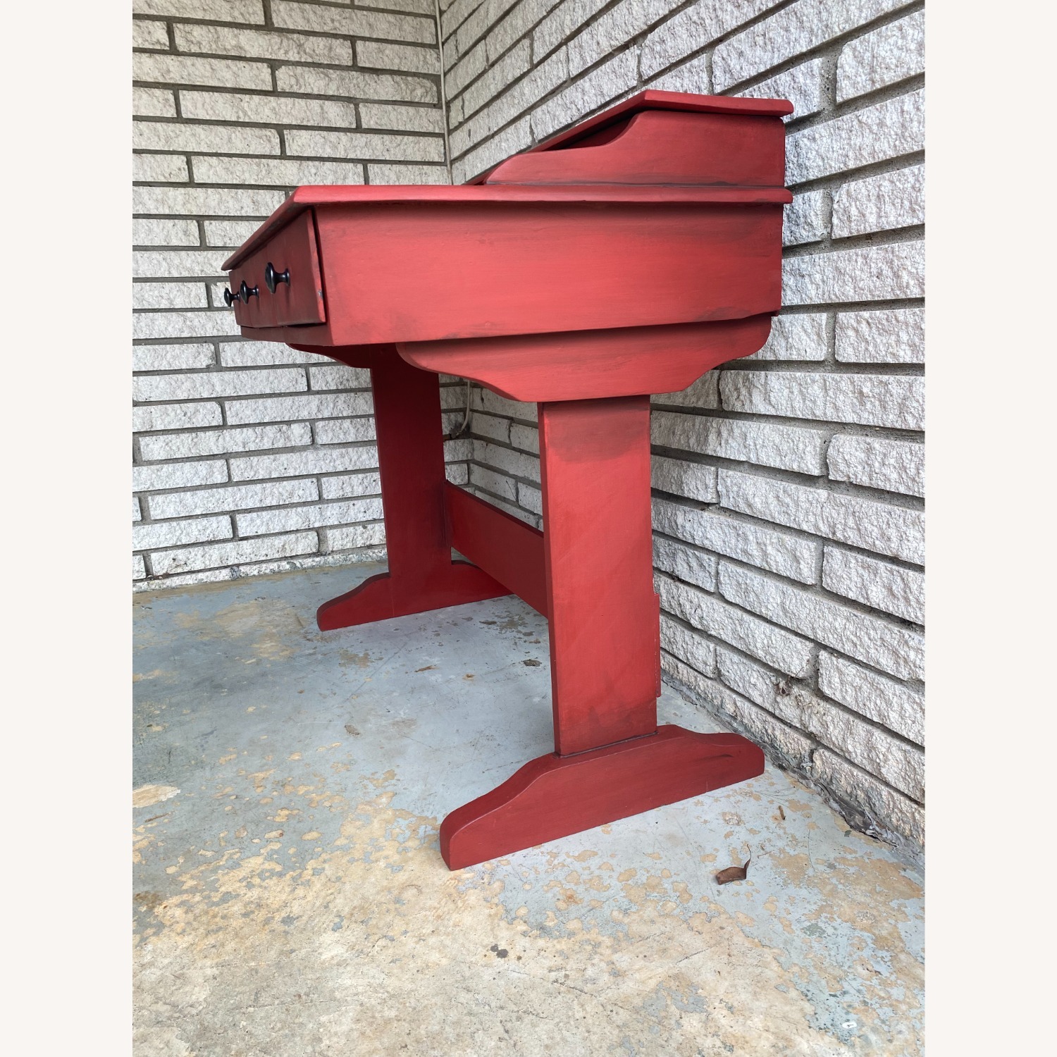 Roasted Red Wood Desk - image-3