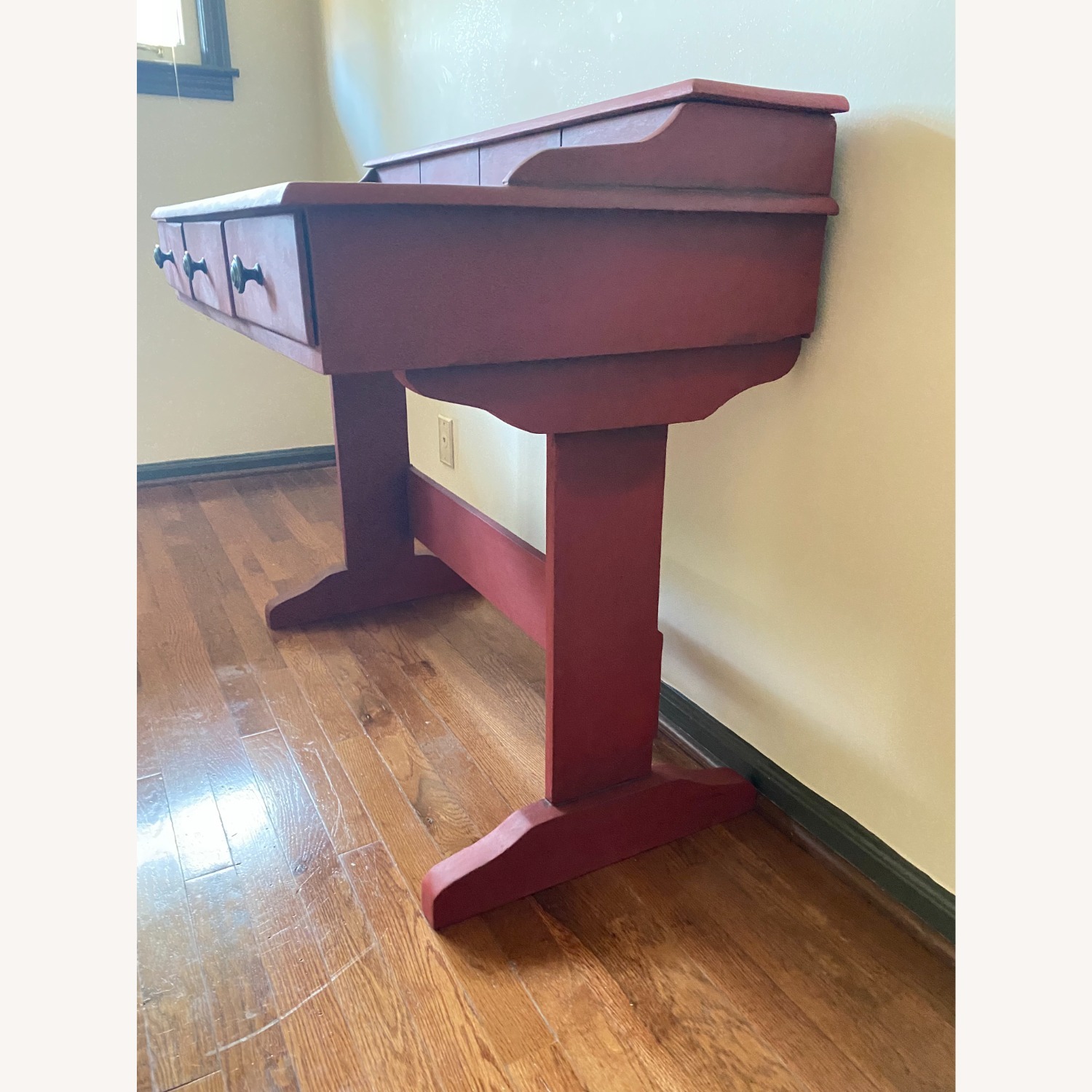 Roasted Red Wood Desk - image-7
