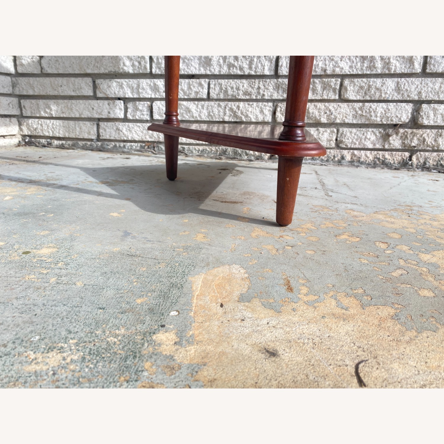 Dark Brown Wood Side Table - image-6
