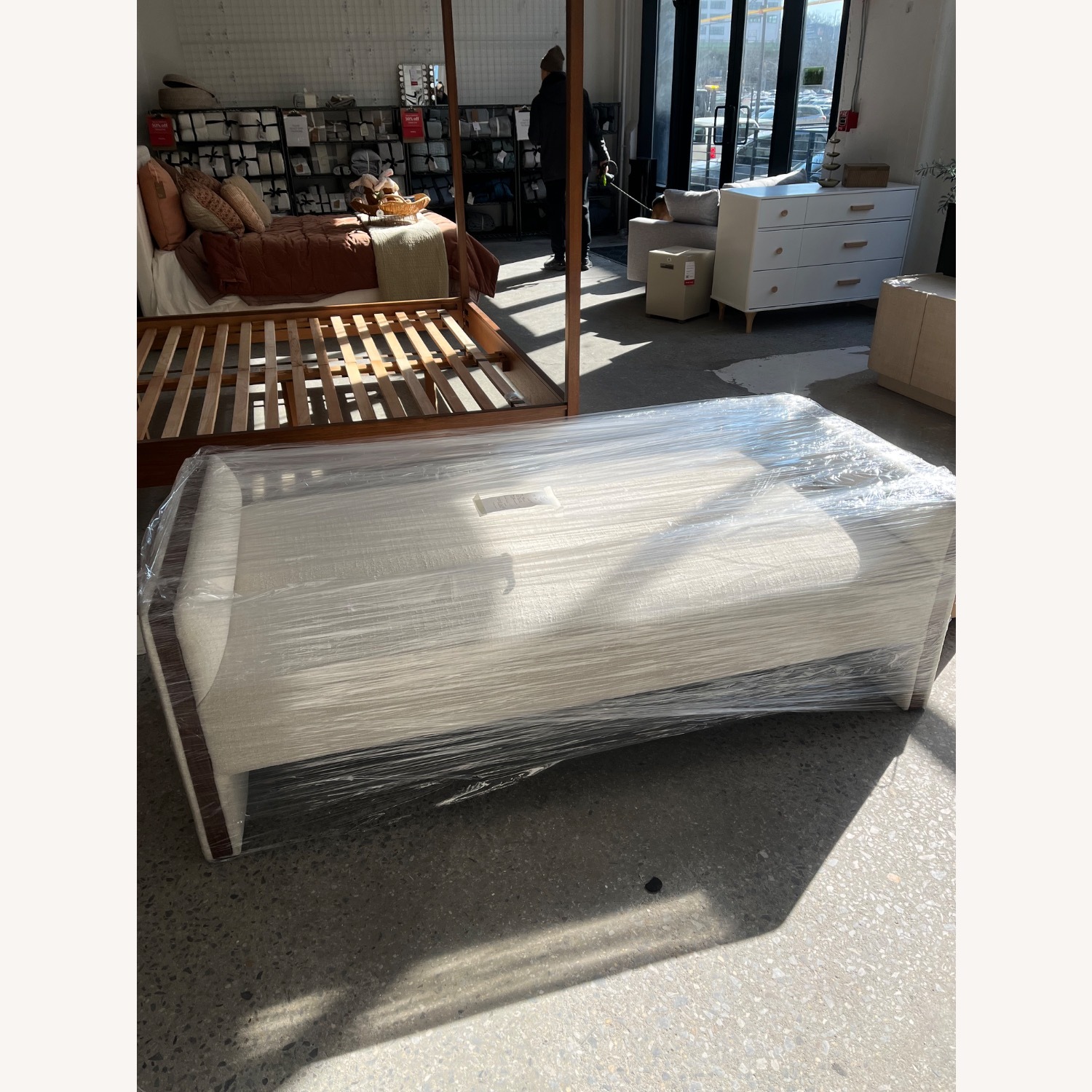 West Elm Schaefer White Boucle Daybed - image-1