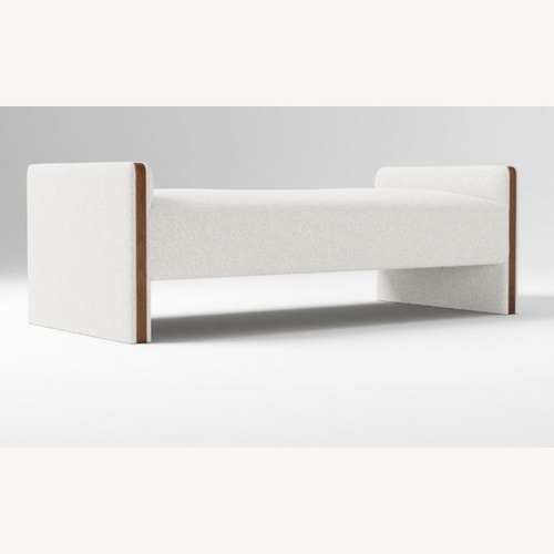 Used West Elm Schaefer White Boucle Daybed for sale on AptDeco