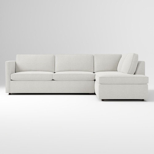 Used West Elm Harris Gray Sectional Sofa for sale on AptDeco
