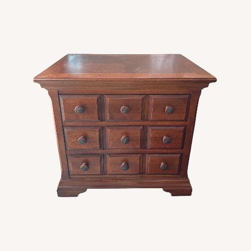 Used Hammary Dark Brown Wood Nightstand for sale on AptDeco