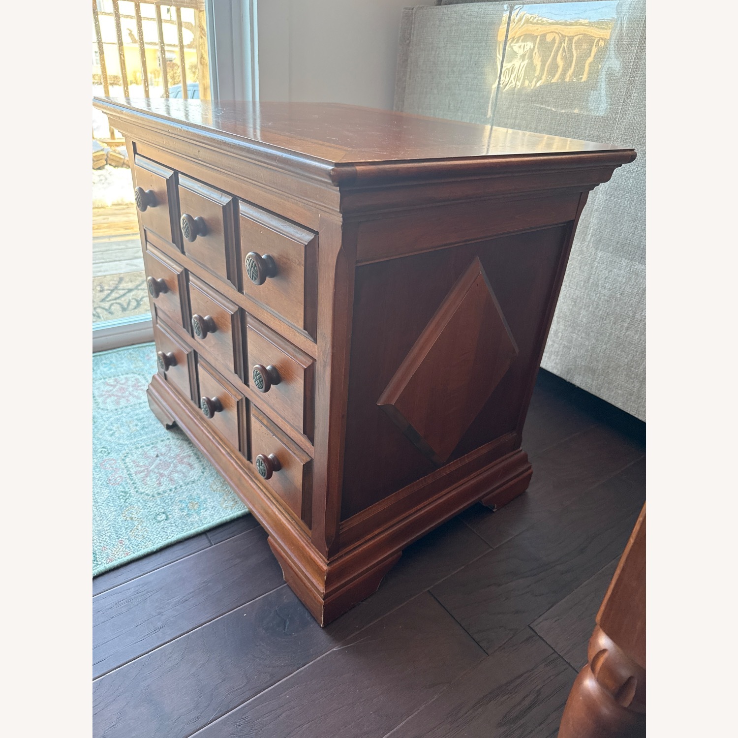 Hammary Dark Brown Wood Nightstand - image-1