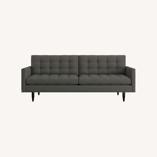 Used Crate & Barrel Petrie Dark Gray Fabric 3+ Seater Sofa for sale on AptDeco