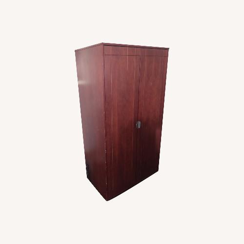 Used Full Cycle Woodworks Dark Brown Armoire for sale on AptDeco