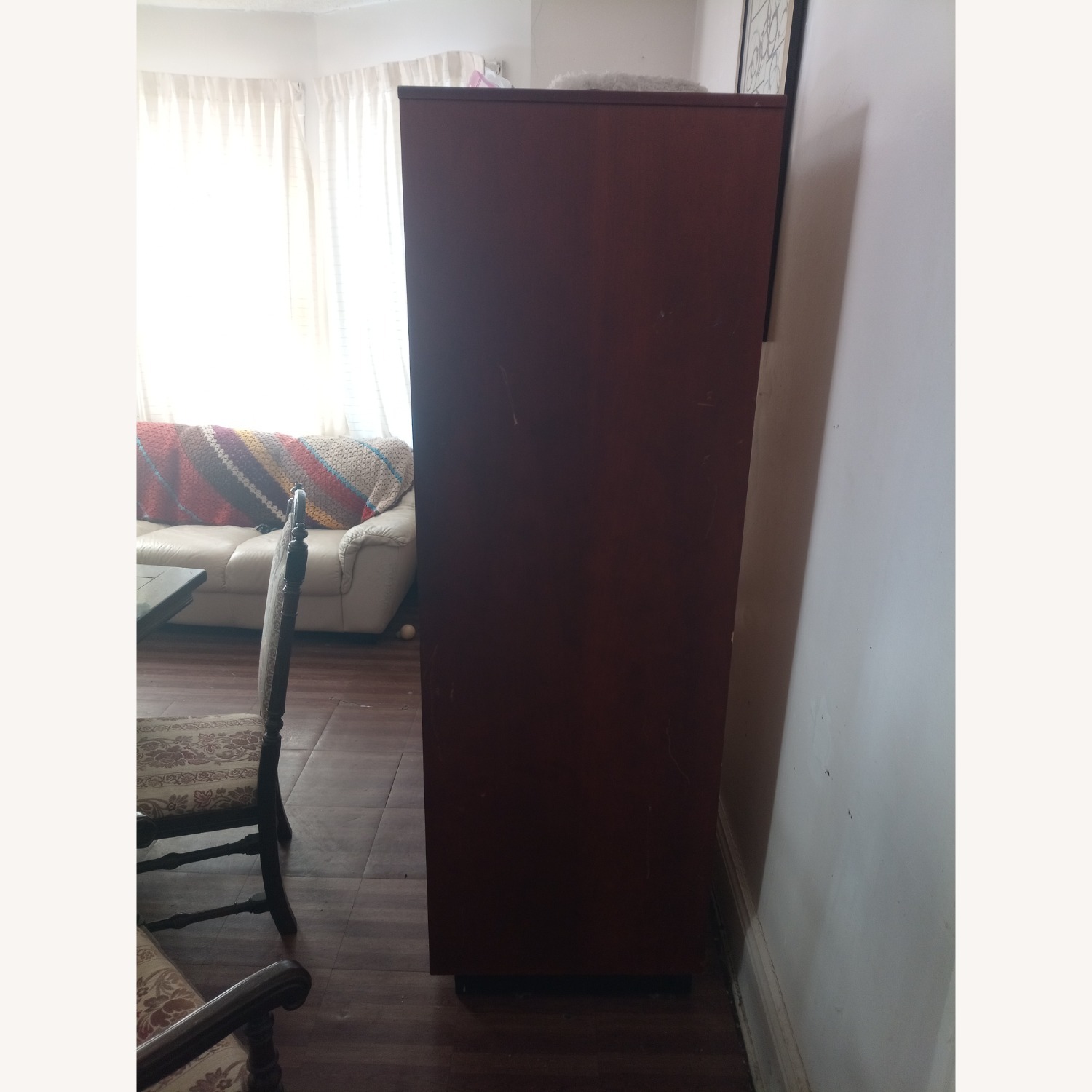 Full Cycle Woodworks Dark Brown Armoire - image-3