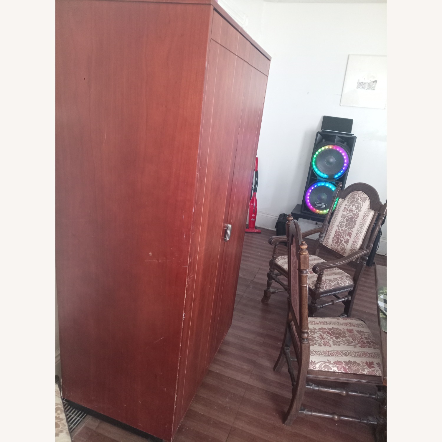 Full Cycle Woodworks Dark Brown Armoire - image-1