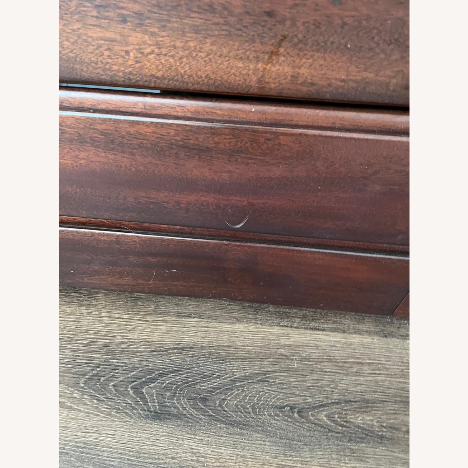 Dark Brown Wood Dresser - image-2