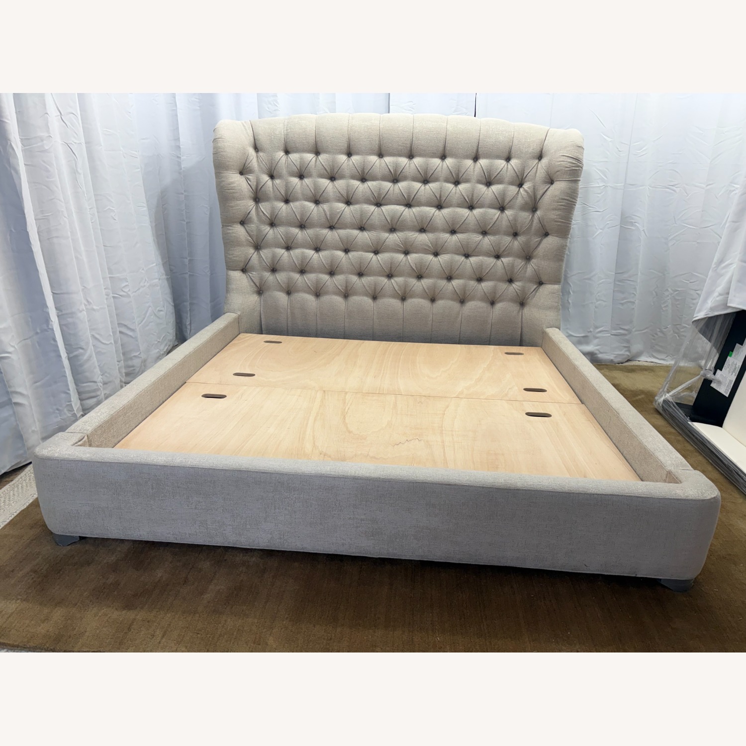 Arhaus Tufted Wingback Upholstered Bed — King - image-14