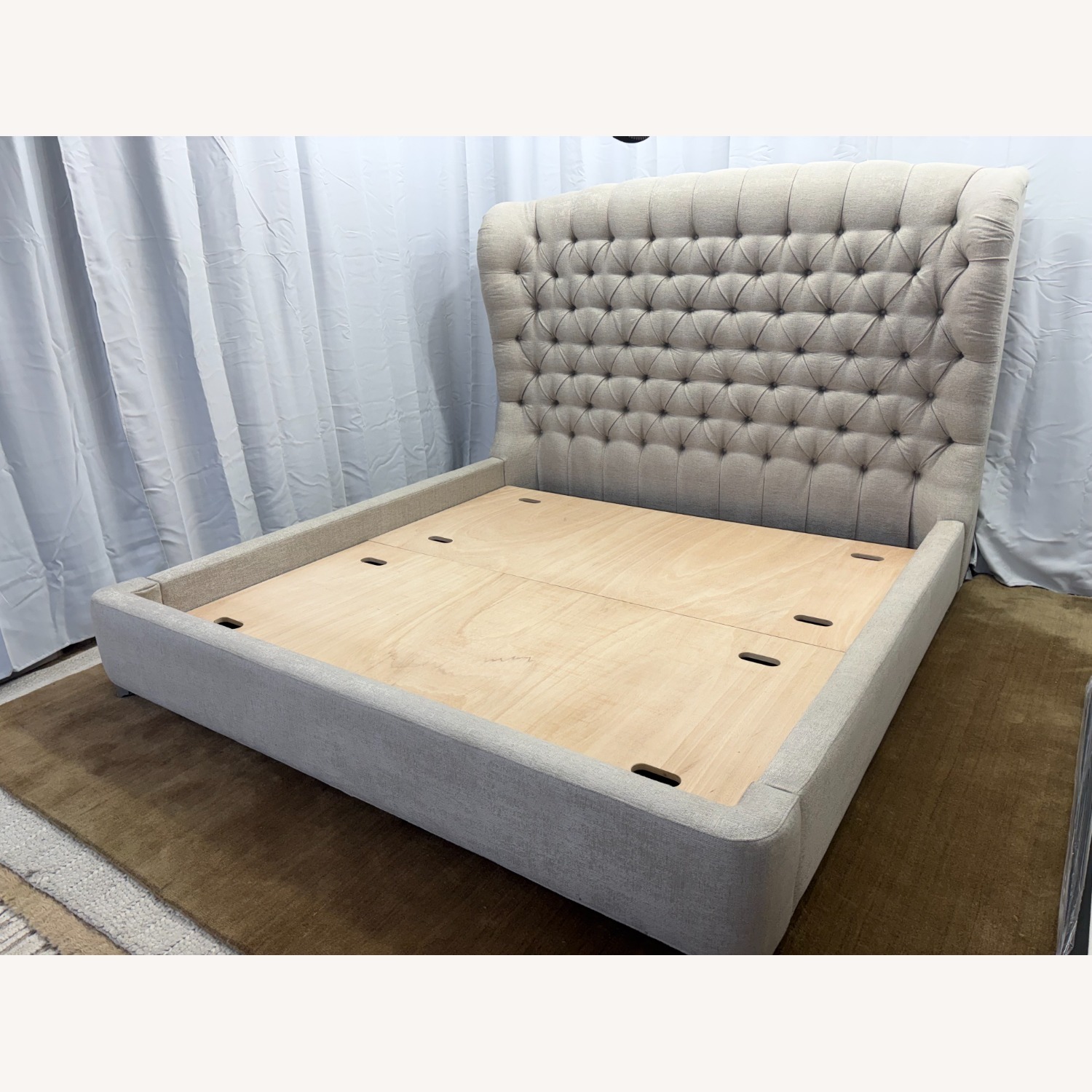 Arhaus Tufted Wingback Upholstered Bed — King - image-15