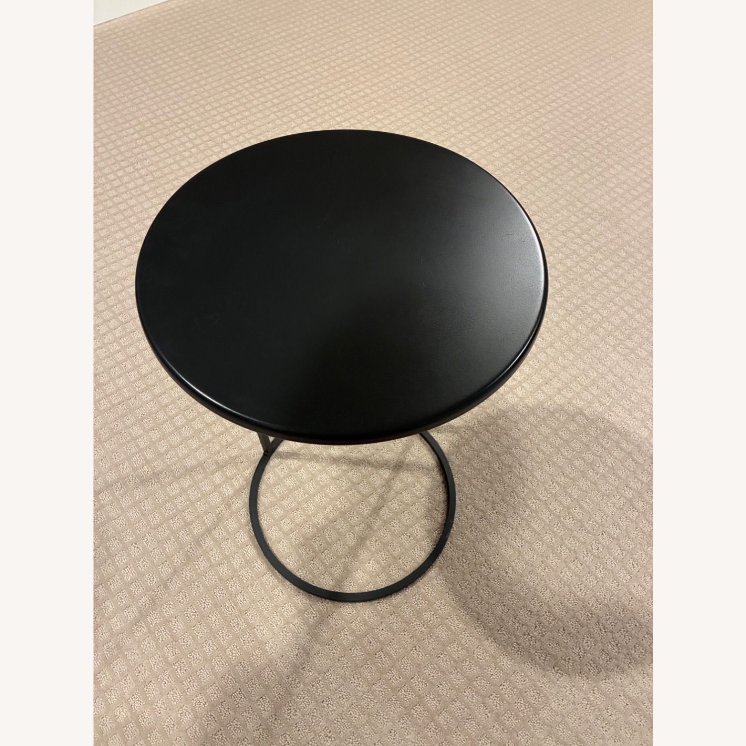 Room & Board Black Slim Round C-Table - image-3