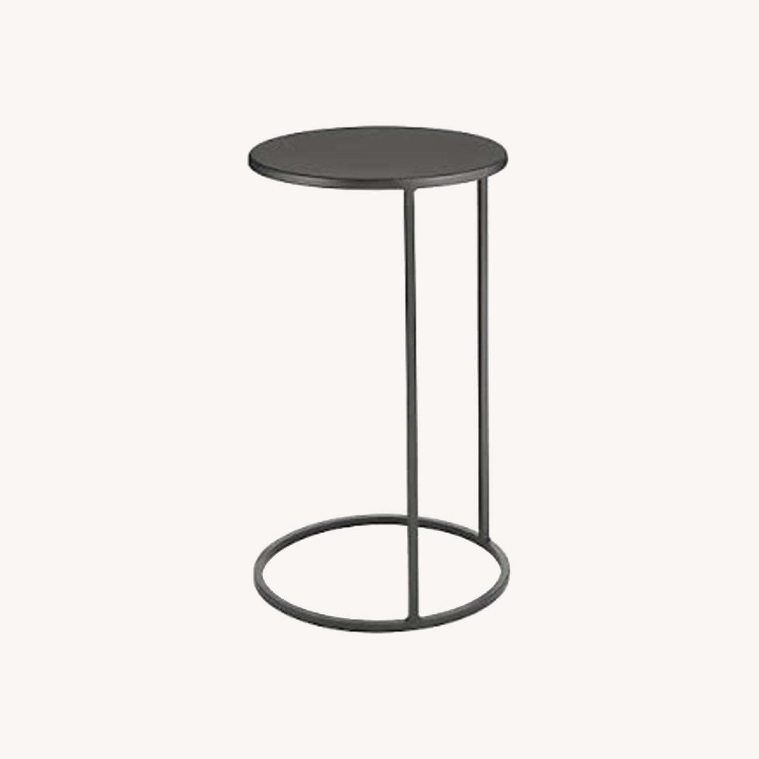 Room & Board Black Slim Round C-Table - image-0