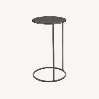 Room & Board Black Slim Round C-Table