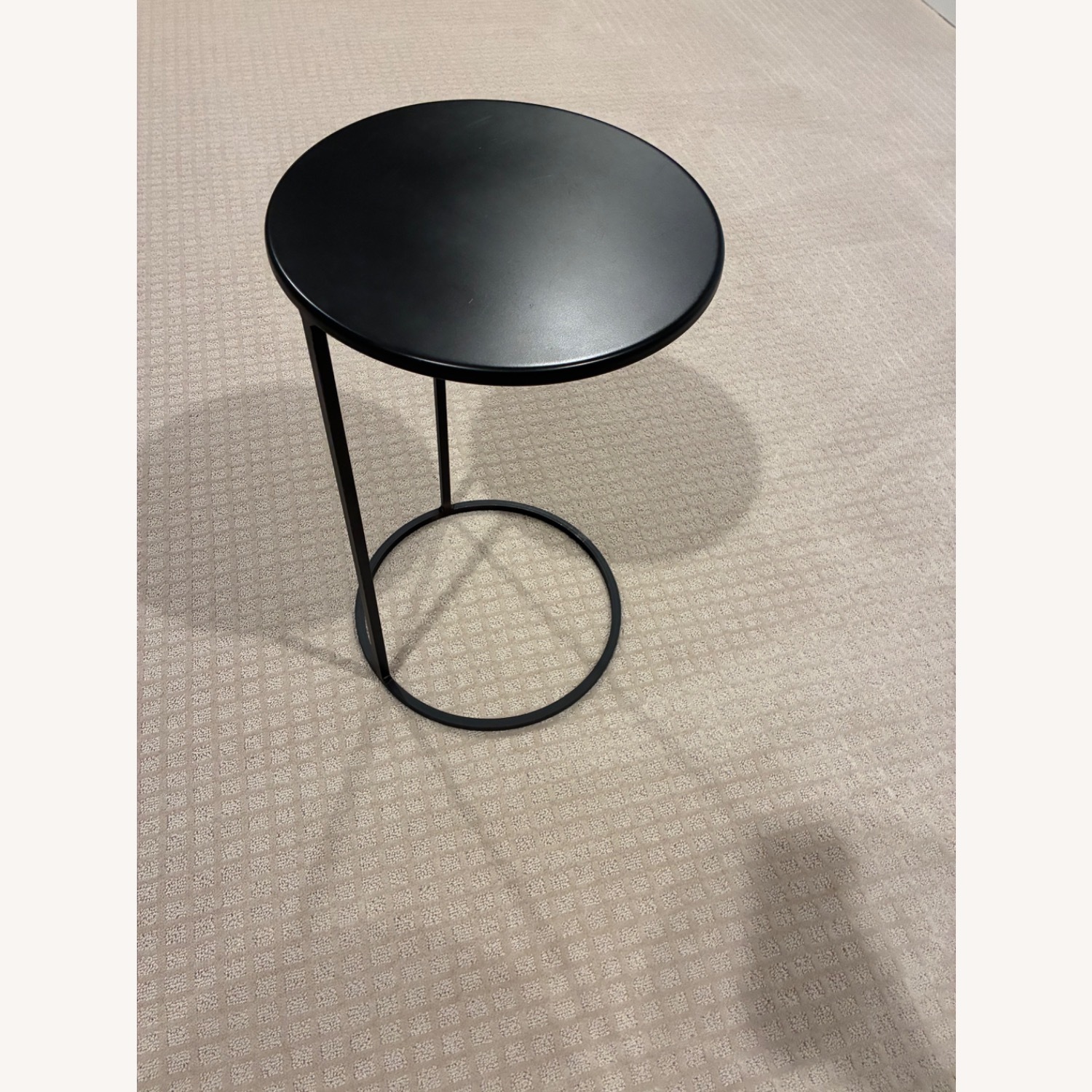 Room & Board Black Slim Round C-Table - image-1