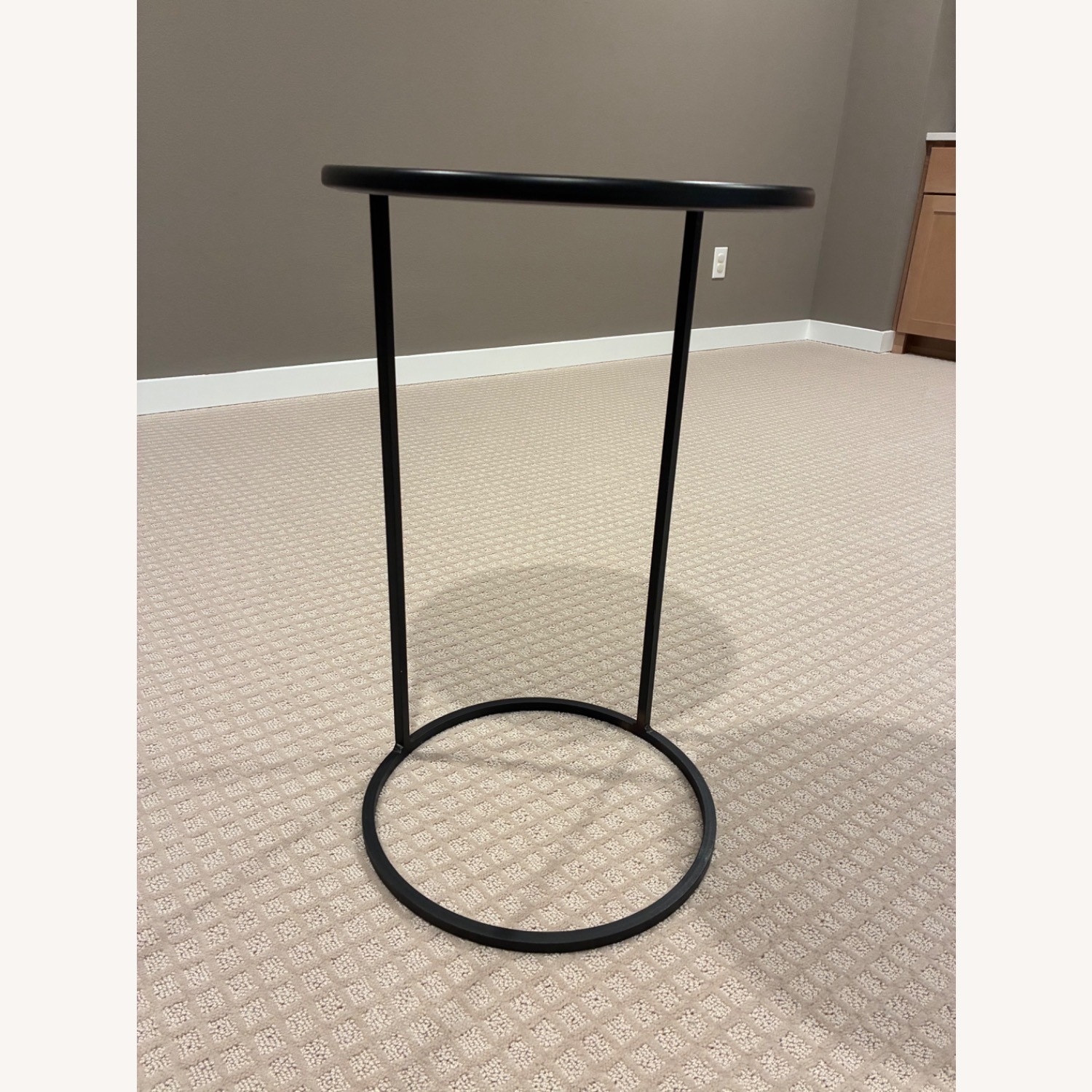 Room & Board Black Slim Round C-Table - image-2