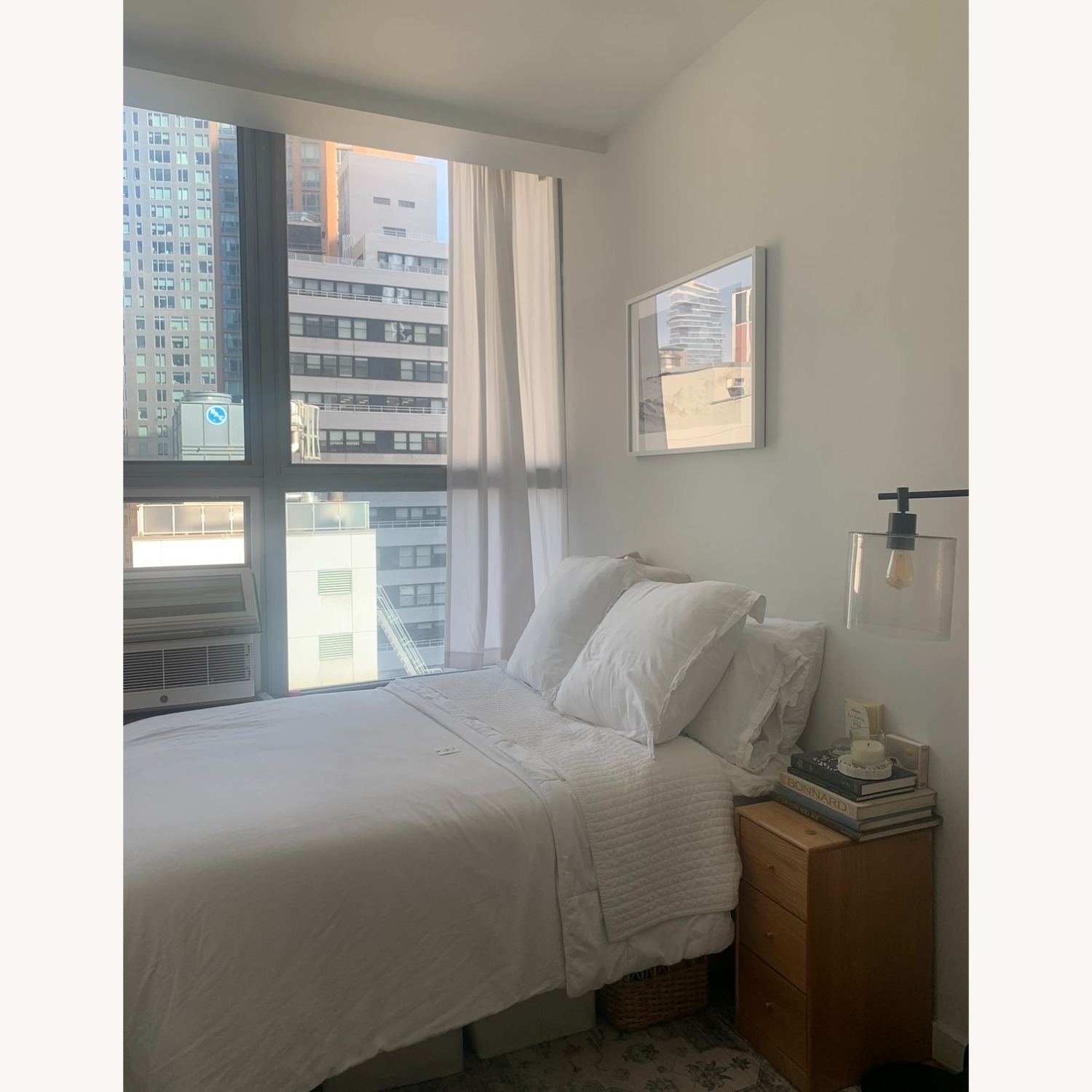 Full Metal Platform Bed Frame with Wooden Slats - image-3