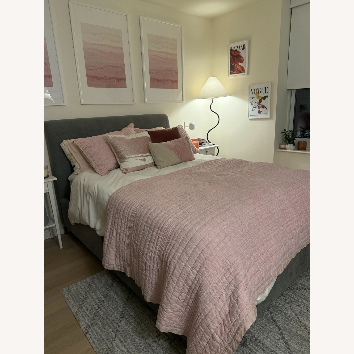 West Elm Andes Side Storage Bed, Mineral Gray Performance Velvet - image-4