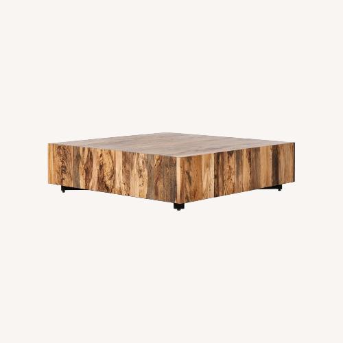 Used Four Hands Hudson Wood Coffee Table for sale on AptDeco