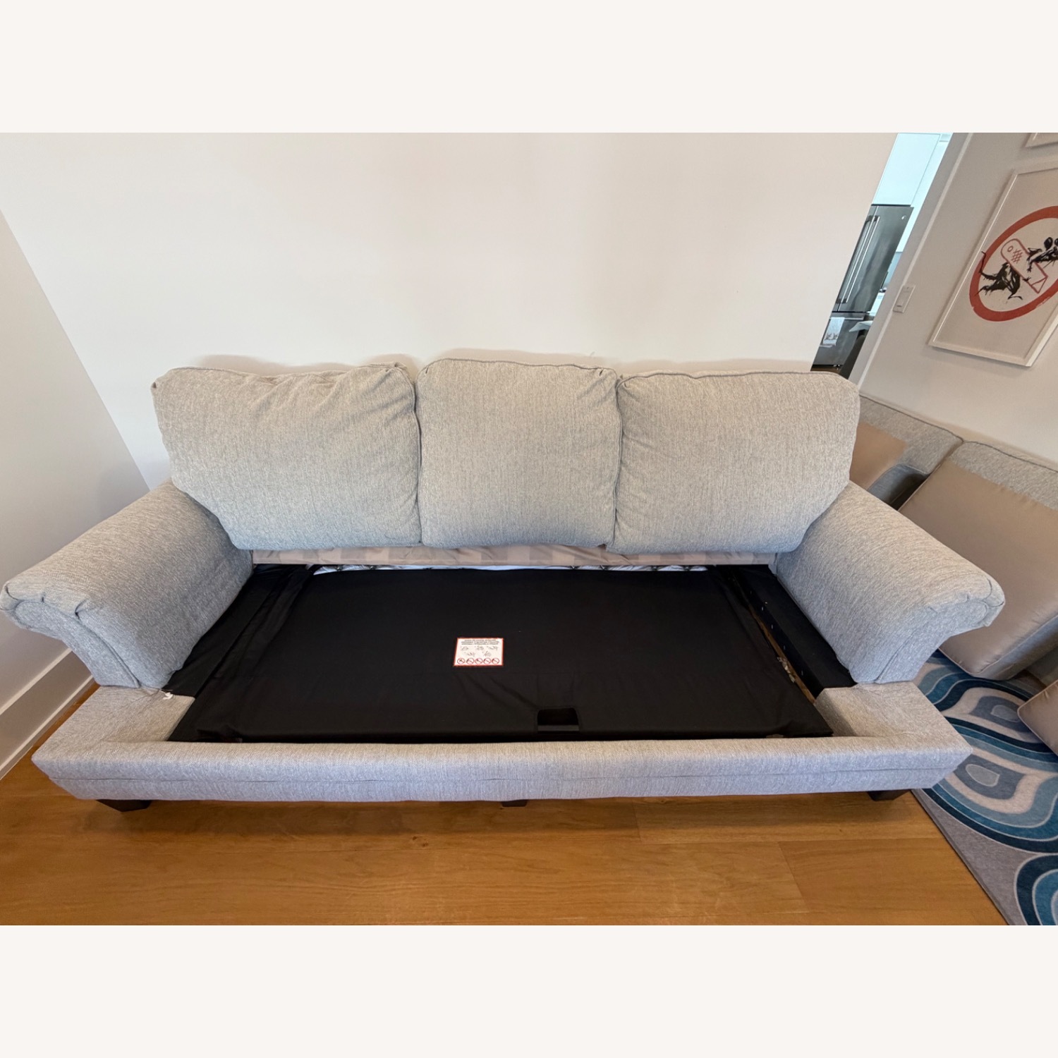 Raymour & Flanigan Meggett Natural Fabric Sleeper Sofa - image-6