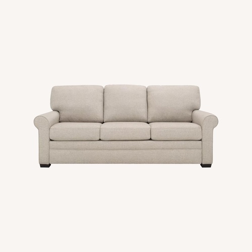Used Raymour & Flanigan Meggett Natural Fabric Sleeper Sofa for sale on AptDeco