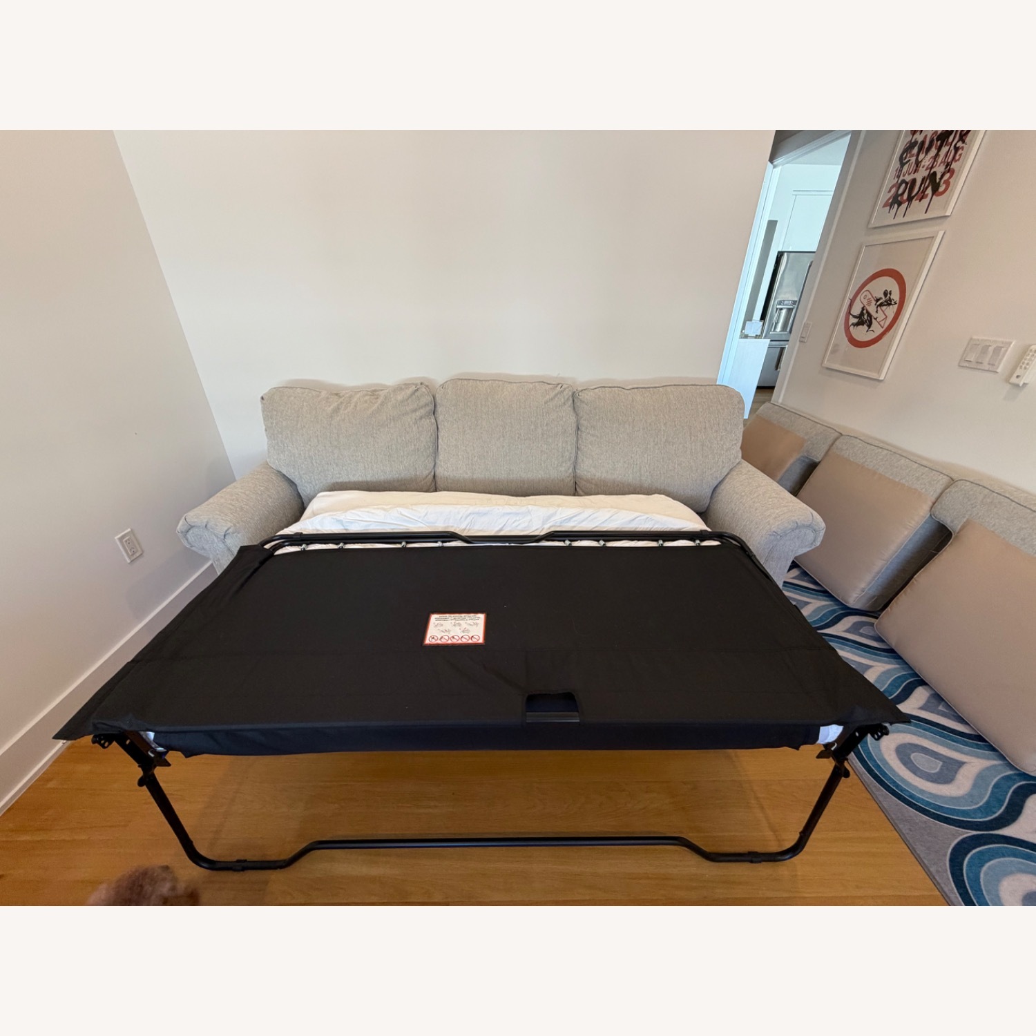 Raymour & Flanigan Meggett Natural Fabric Sleeper Sofa - image-7