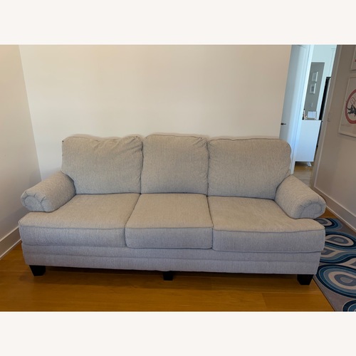 Used Raymour & Flanigan Meggett Natural Fabric Sleeper Sofa for sale on AptDeco