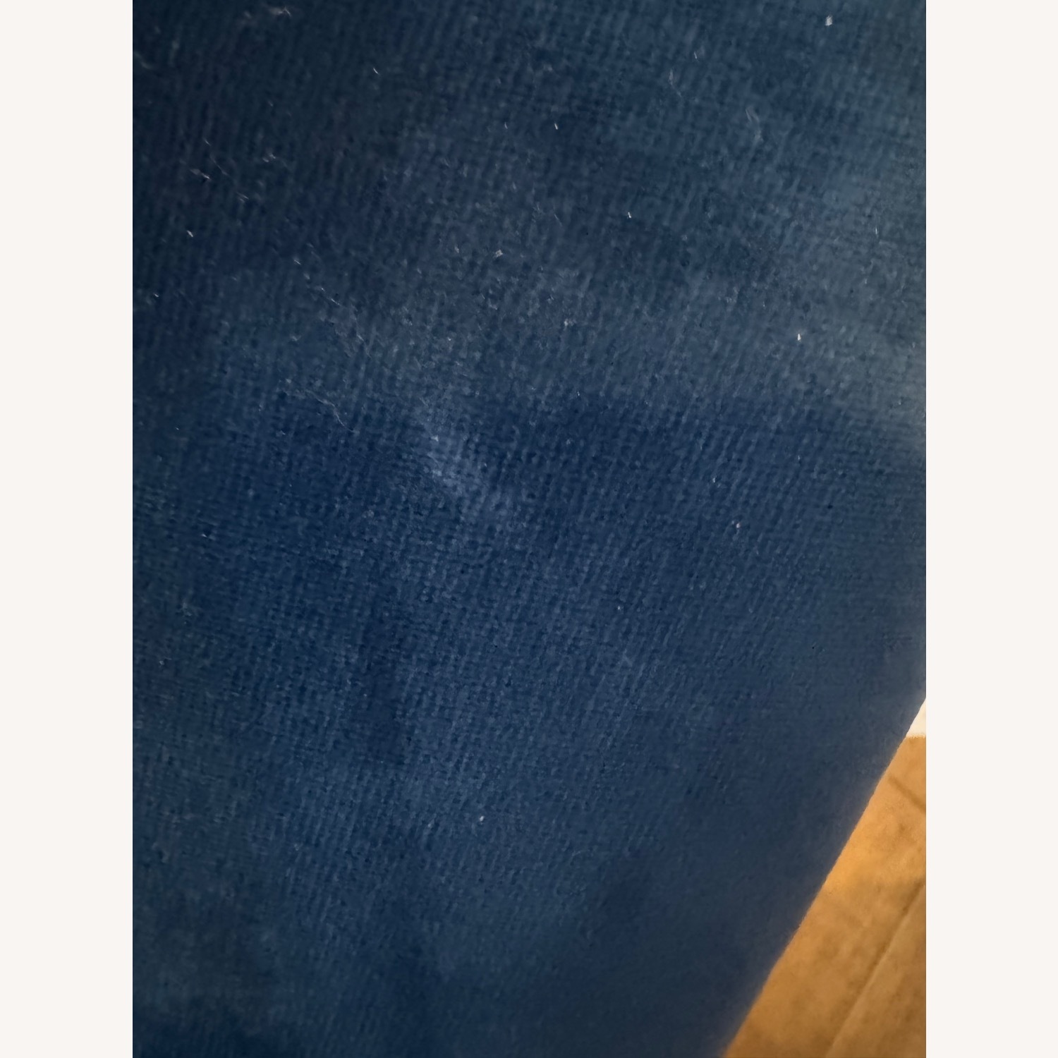 Designer Vintage Blue Velvet Unique Sofa - image-4