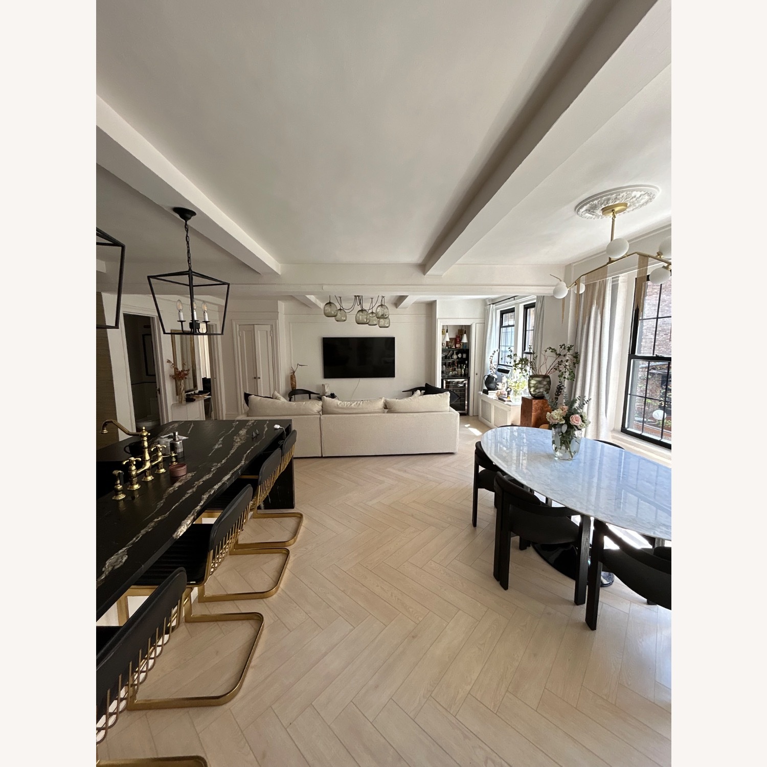 White Marble Dining Table - image-6