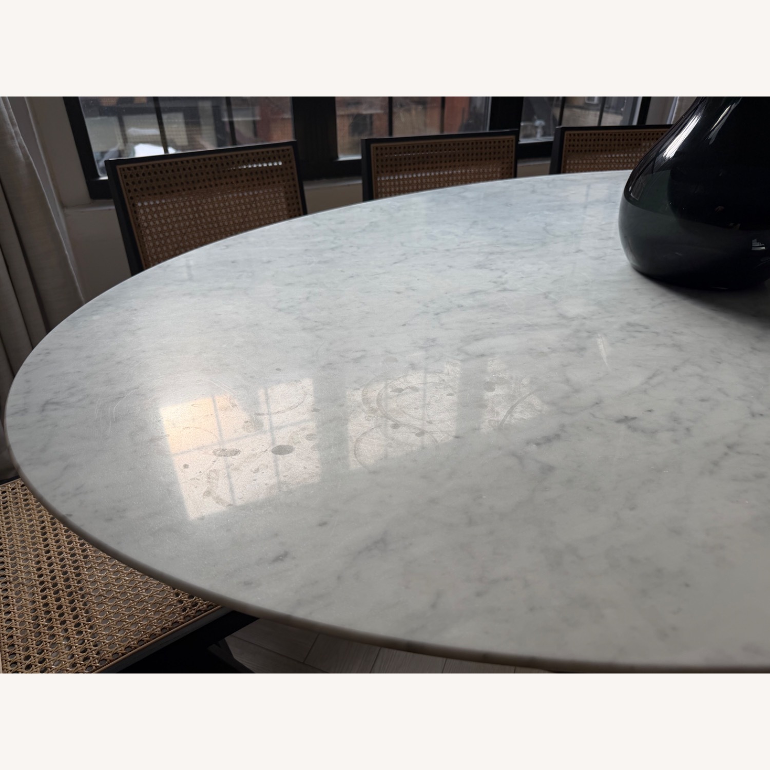 White Marble Dining Table - image-2