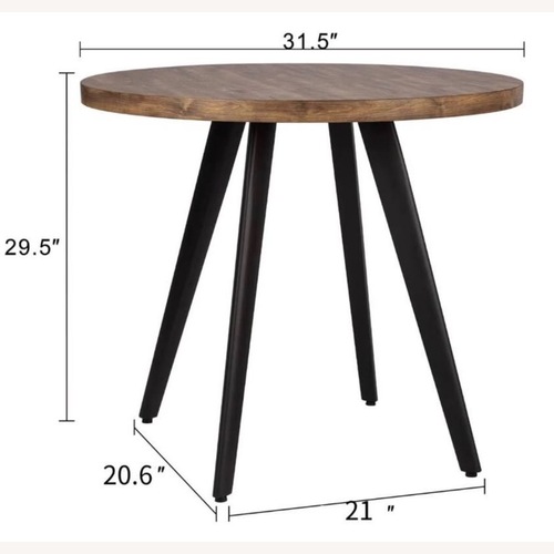 Used Jakyren 31.5'' Wood Round Dining Table for sale on AptDeco
