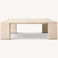 Restoration Hardware Wyeth Travertine Coffee Table
