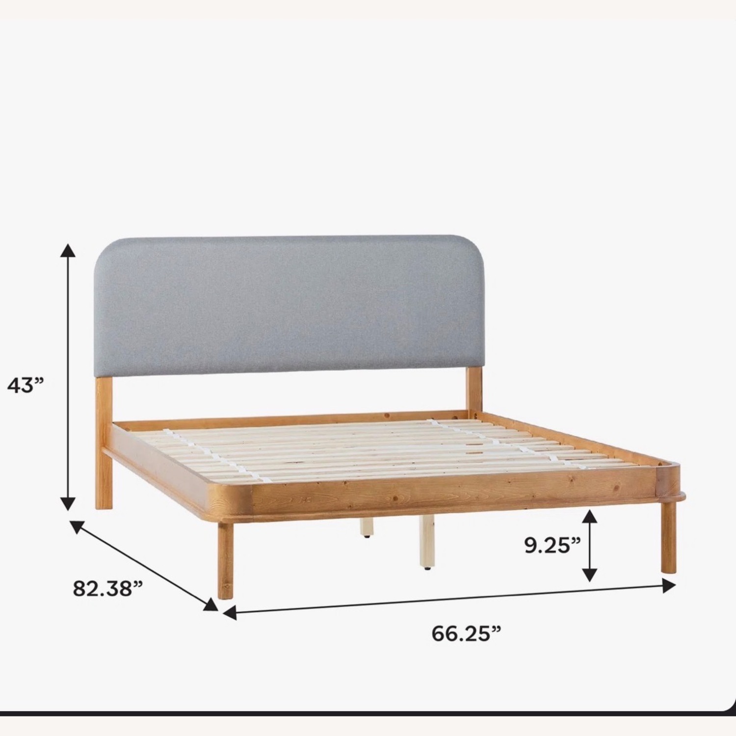 Hokku Designs Natural Wood King Bed - image-2