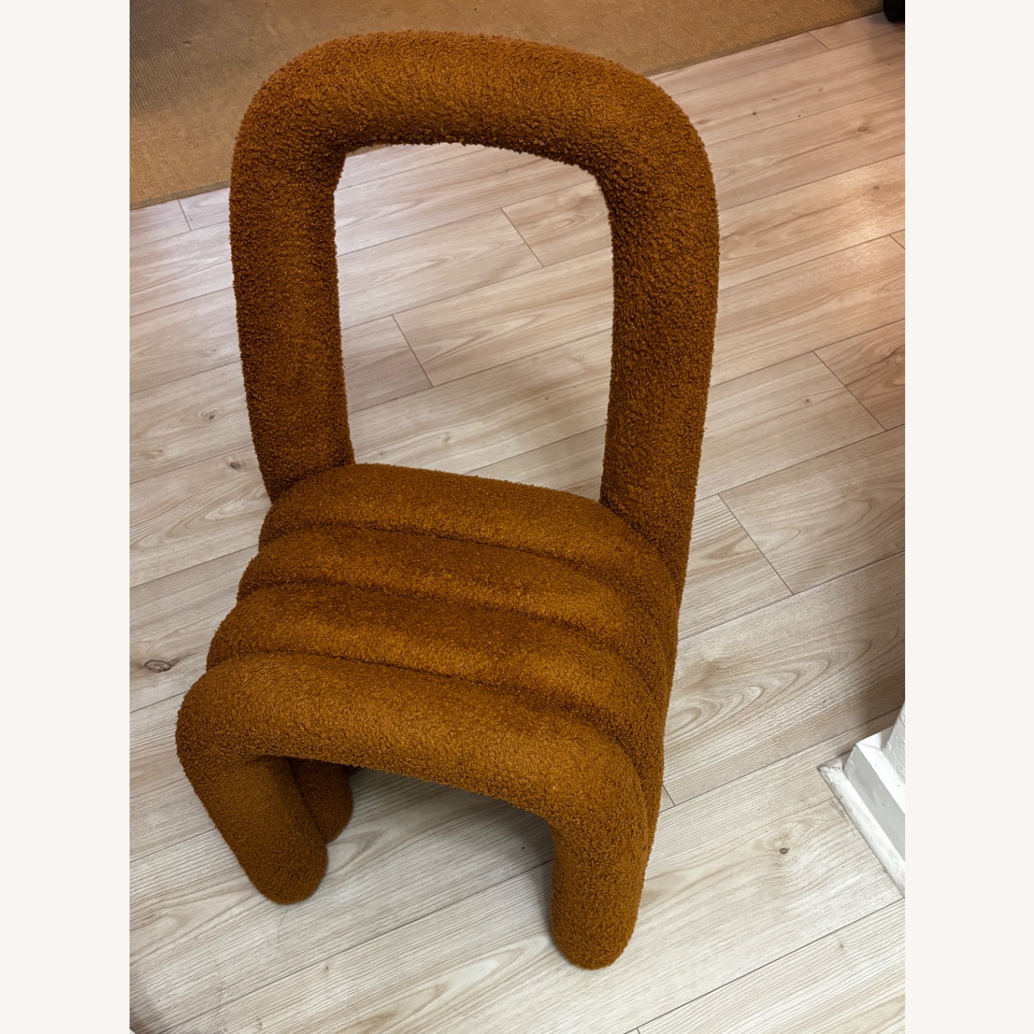 Light Brown Boucle Accent Chair - image-2