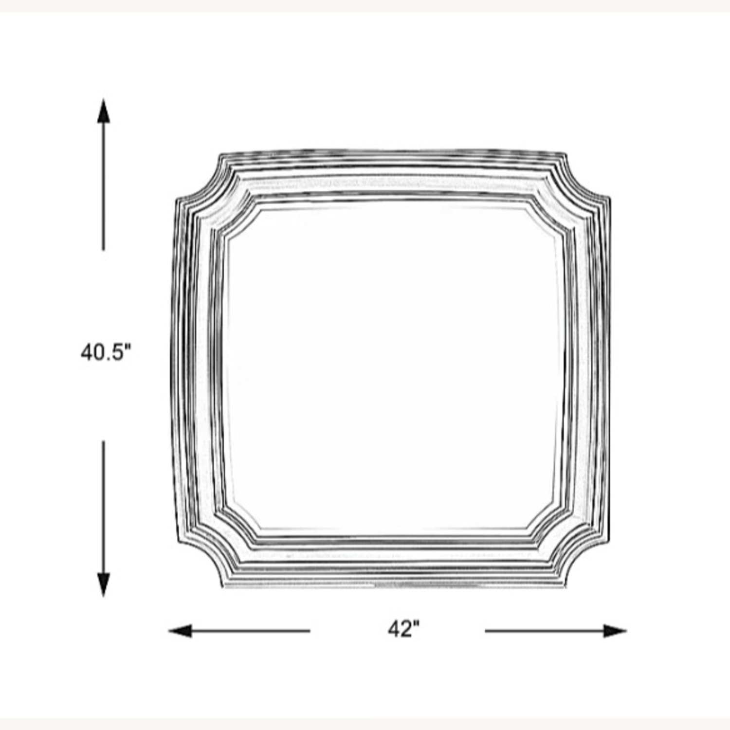 Alexi Light Gray Wall Mirror - image-1