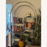 1970s Silver Chrome Arc Shelf