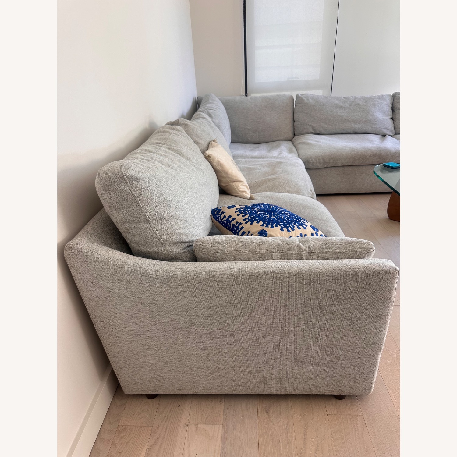 Light Grey Modular Sectional Sofa - image-2