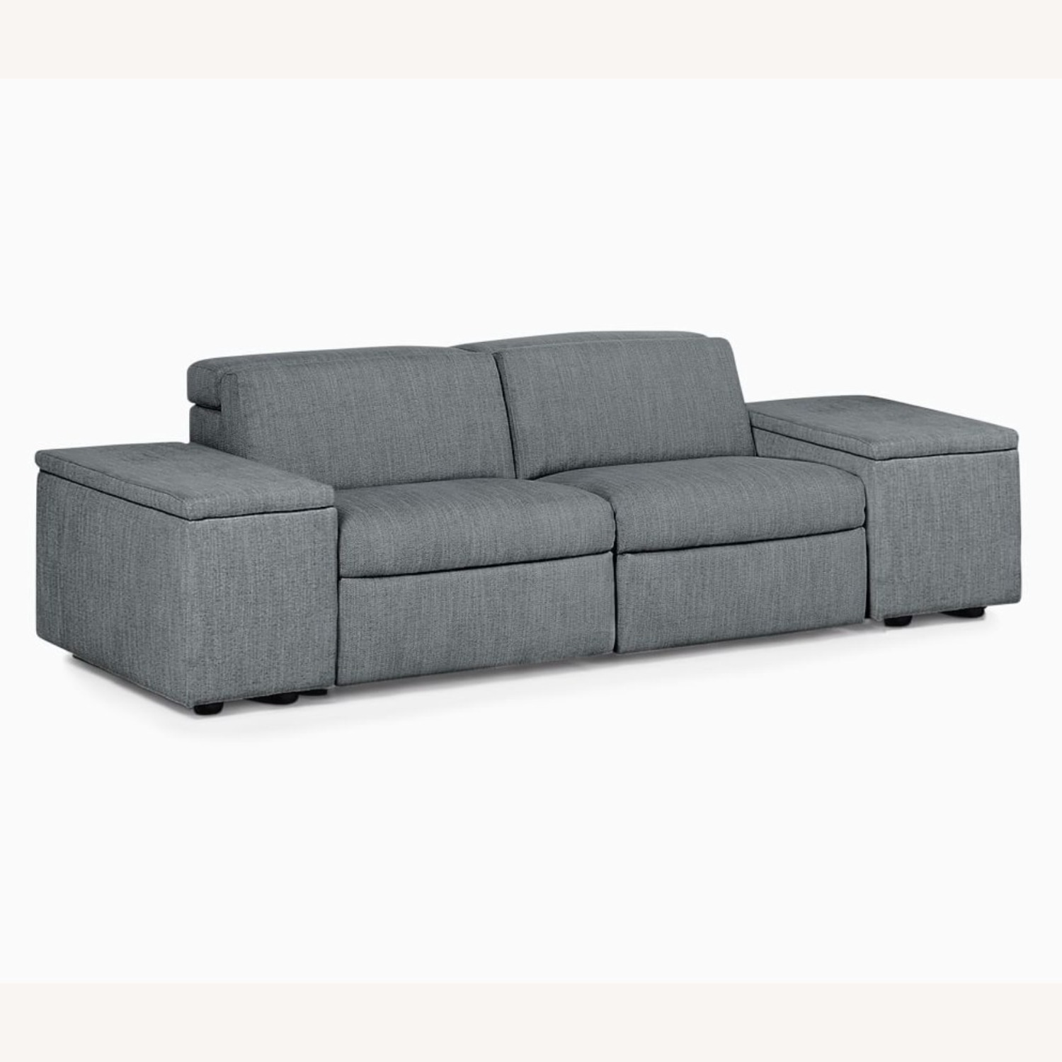 West Elm Enzo Reclining Sofa with Storage - image-5