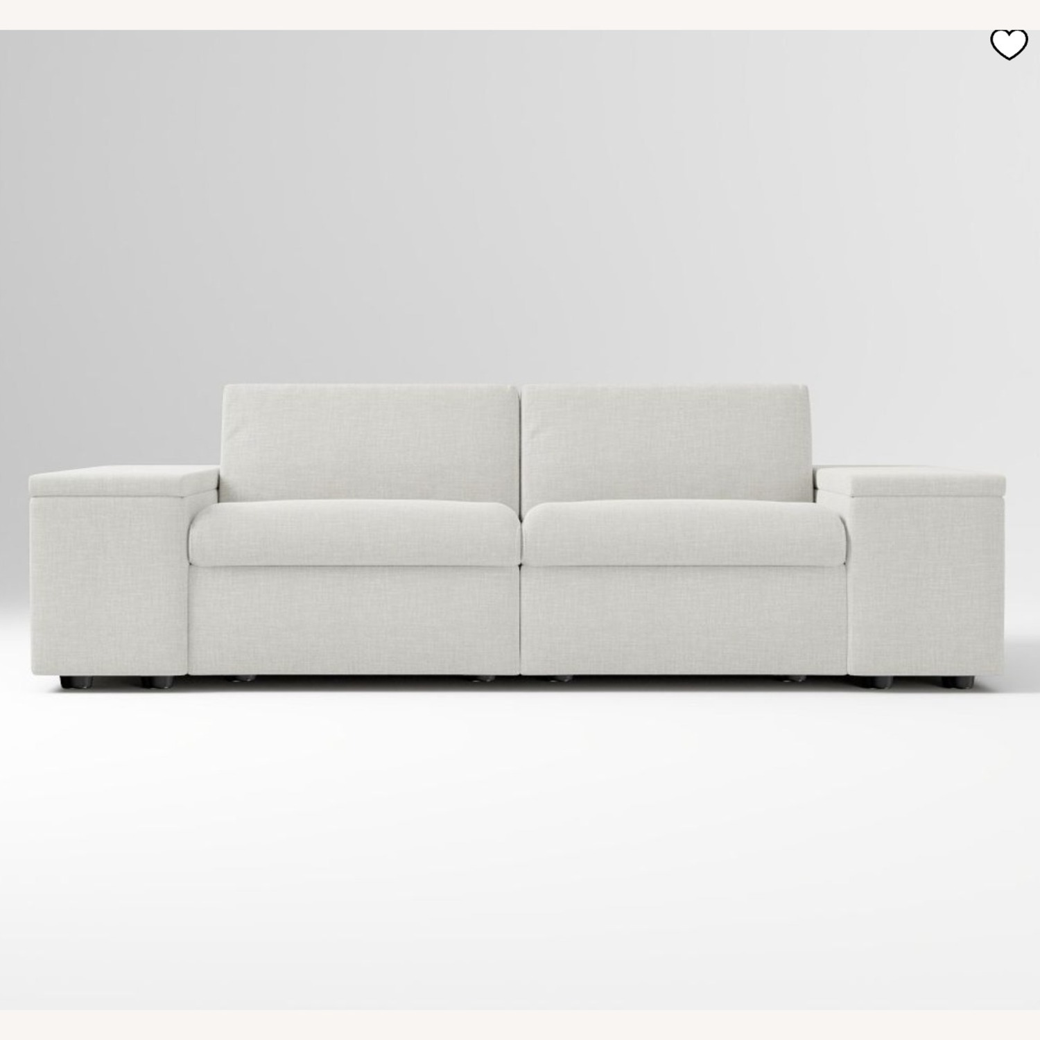 West Elm Enzo Reclining Sofa with Storage - image-1
