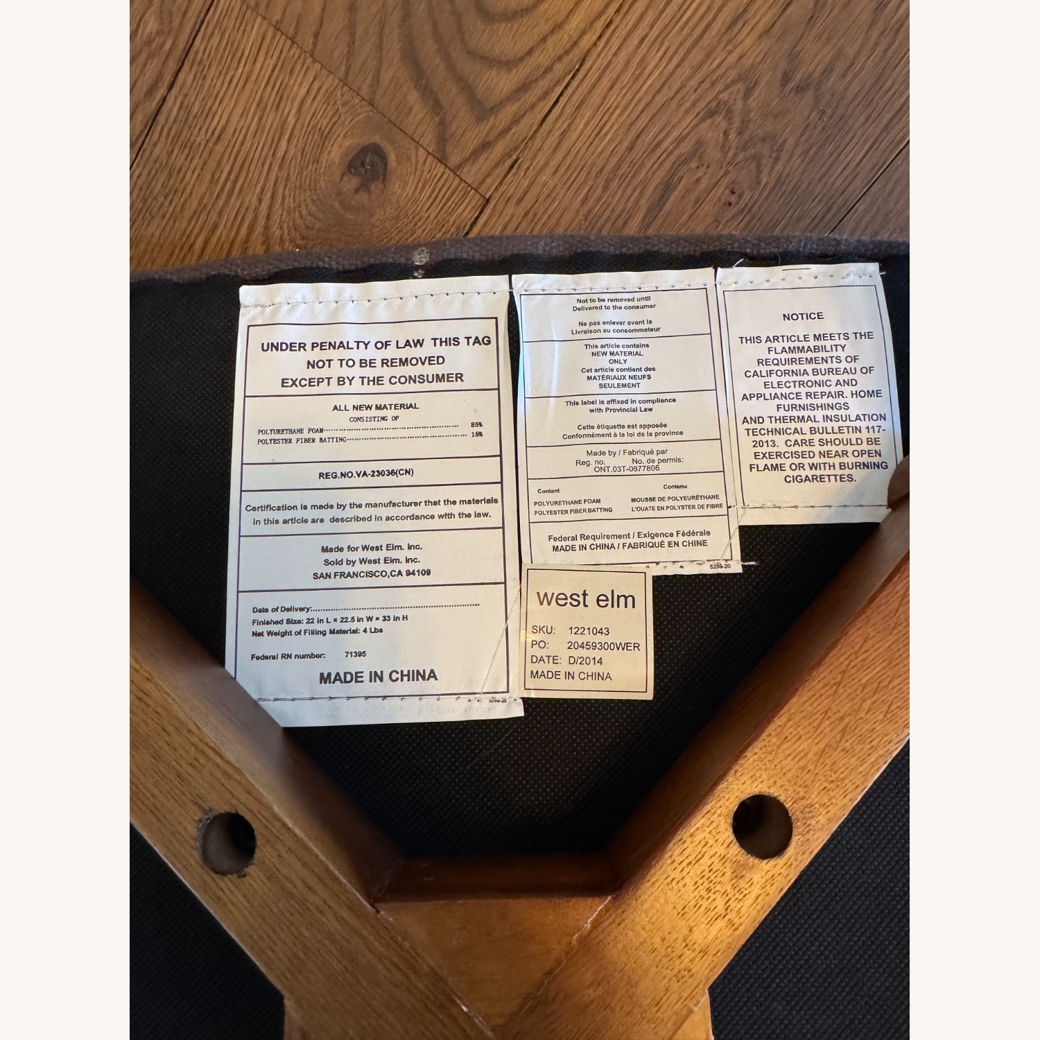 West Elm Saddle Dining Chair - image-7