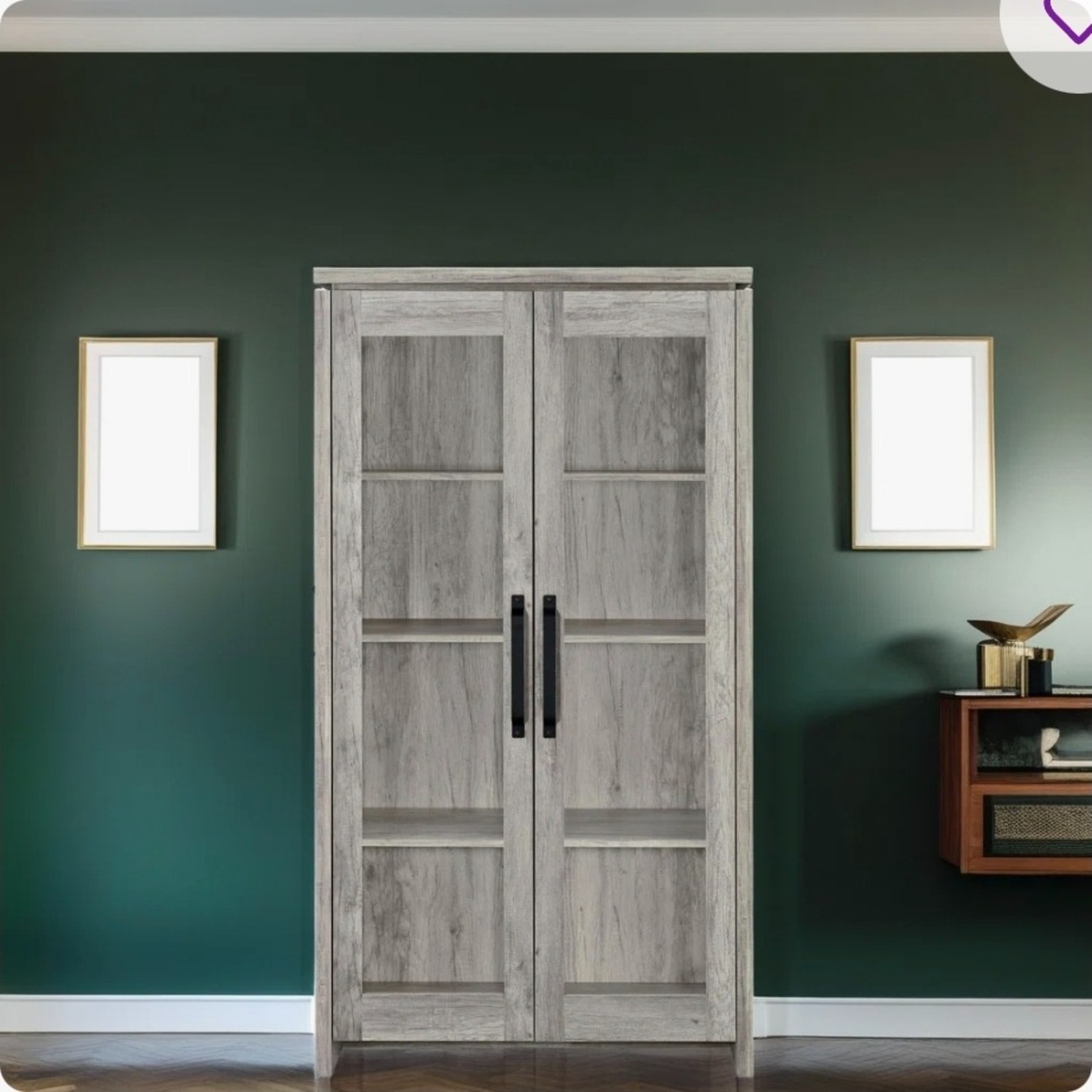 Jasper Cabinet Natural Wood Armoire - image-1