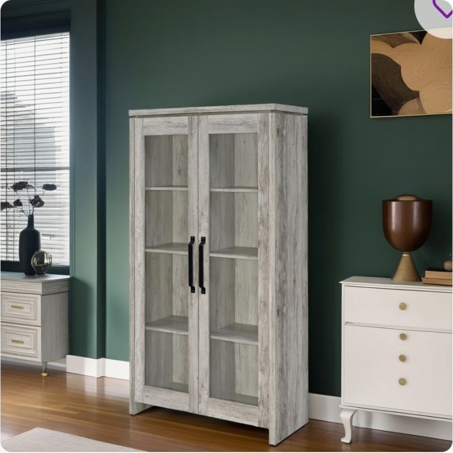Jasper Cabinet Natural Wood Armoire - image-3