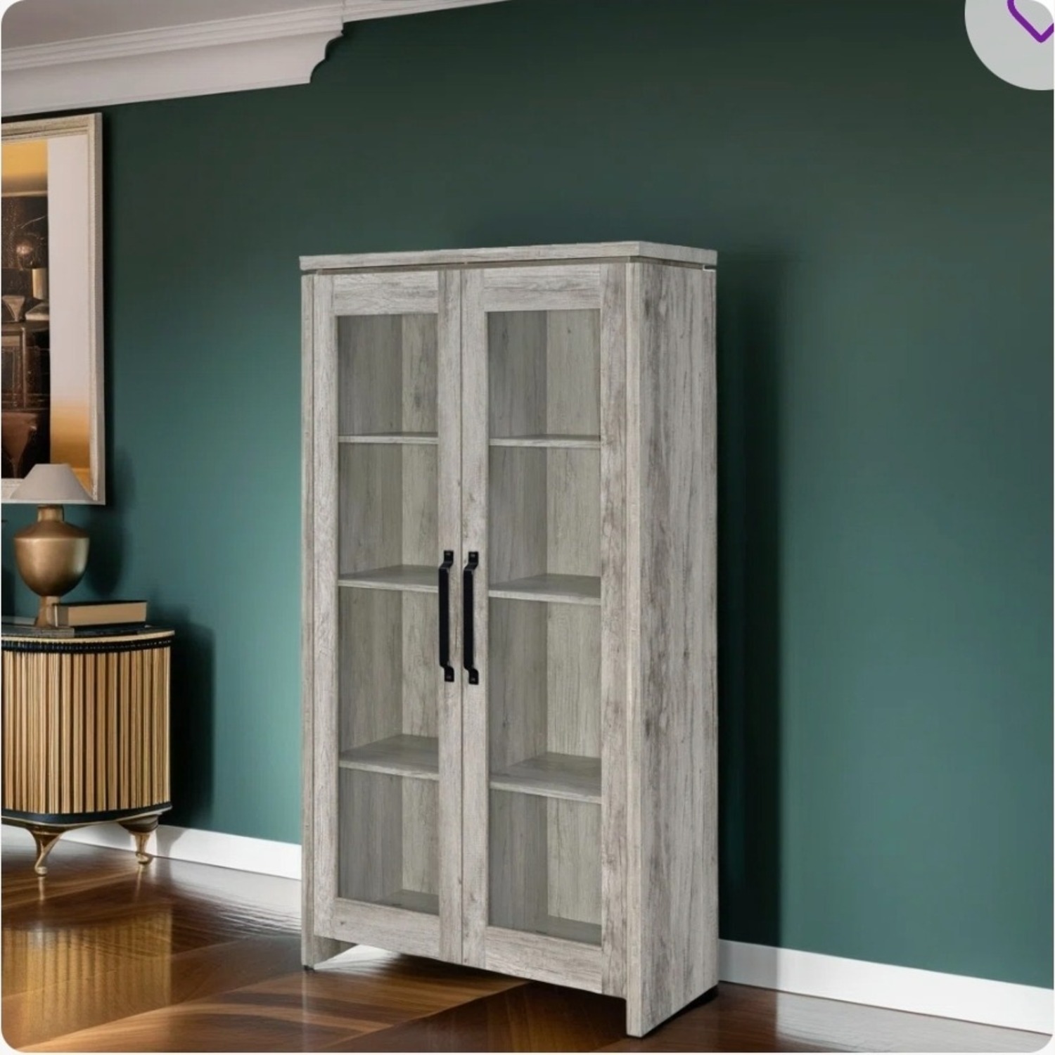 Jasper Cabinet Natural Wood Armoire - image-2